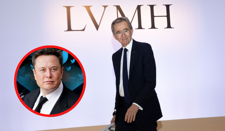 Arnault deja a Musk, en segundo lugar. Foto: TNota.