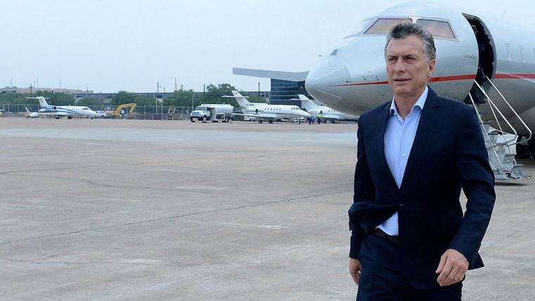 Macri llegó a Madrid esta mañana.