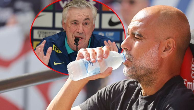 Pep Guardiola habló sobre la llegada de Ancelotti a Brasil.