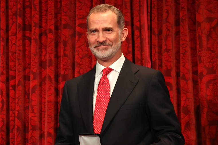 Felipe VI se mostró sorprendido ante maravillosas obras de arte Foto: Instagram @casareal_espana