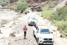 El rescate de las personas afectadas por la crecida. Foto: Ministerio de Seguridad El rescate de las personas afectadas por la crecida. Foto: Ministerio de Seguridad