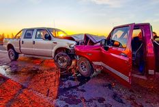 Los vehículos colisionaron de frente a la altura de Rodeo del Medio, en Maipú Foto: Emilce Vargas Ferrara