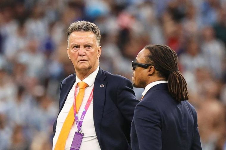 Van Gaal habló en la previa e hizo enojar a Messi. Foto: EFE