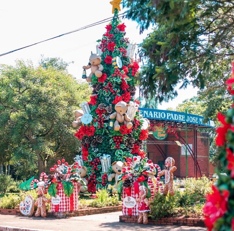 Todo el pueblo de viste de Navidad Foto: @navidadcapioviok