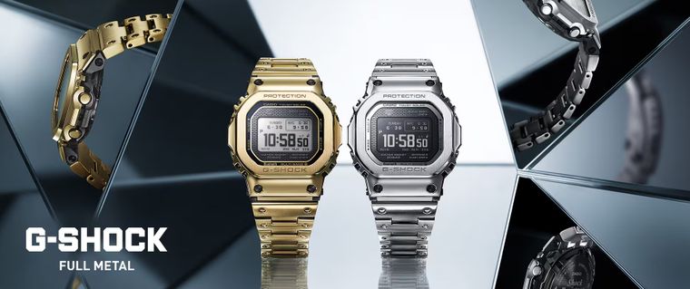 Casio lanza la serie G-Shock GMW-BZ5000, totalmente metálica y con diseño cuadrado clásico.