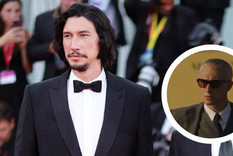 Adam Driver se sometió a un tremendo cambio de look para la película de Enzo Ferrari. Foto: Andreas Rentz // NEON Films