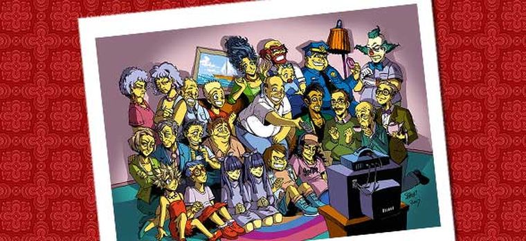 Así serían Los Simpson dibujados al estilo Manga. Foto: web