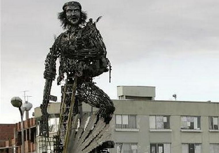 La estatua que será remplazada.