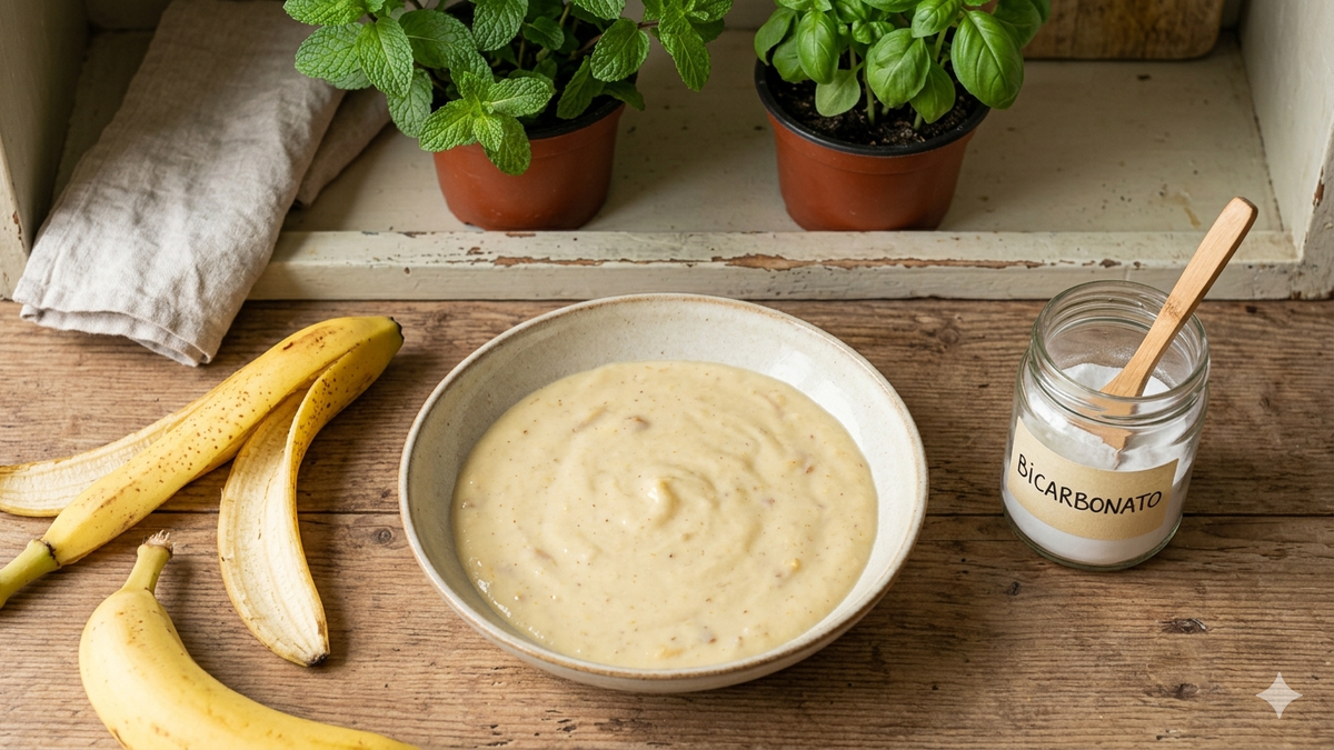 Truco casero: descubre para qué sirve mezclar cáscara de banana con bicarbonato en el hogar