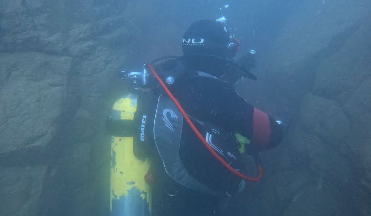 La Grieta, en Potrerillos. La Grieta, en Potrerillos.