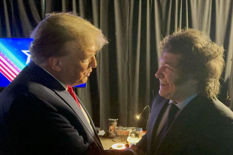 Javier Milei y Donald Trump tienen más de un punto de conexión Foto: Noticias Argentinas