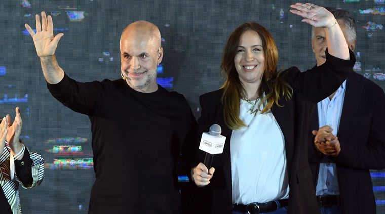 María Eugenia Vidal junto a su amigo Horacio Rodríguez Larreta Foto: TELAM