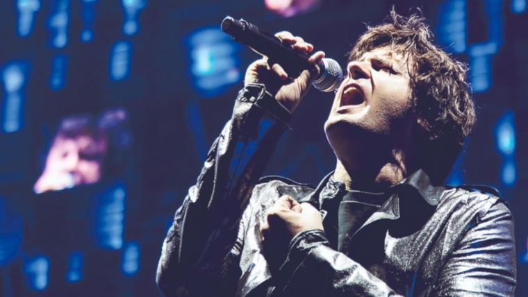 Ciro Martínez durante su presentación en el festival Cosquín Rock 2023.
