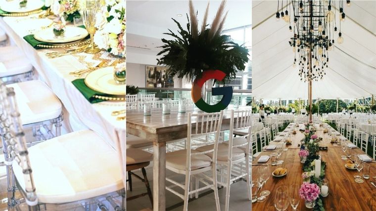 Las sillas tiffany: furor en Mendoza. Foto: Gentileza