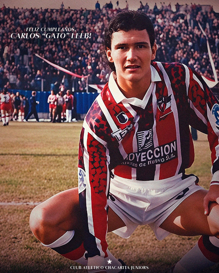 Estampa de goleador. Leeb fue artífice del título de Chaca en la B Metro 1993/94 y luego fue entrenador en la temporada 2014. Estampa de goleador. Leeb fue artífice del título de Chaca en la B Metro 1993/94 y luego fue entrenador en la temporada 2014.