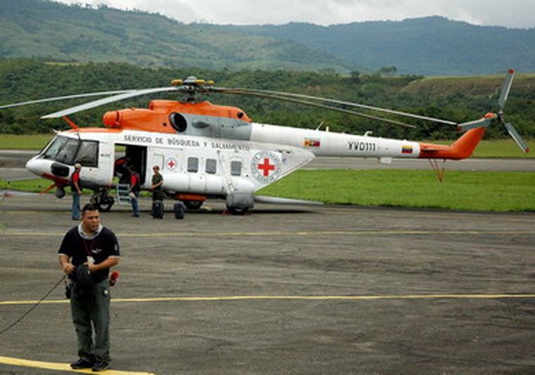 Están listos para partir dos helicópteros Foto: NA