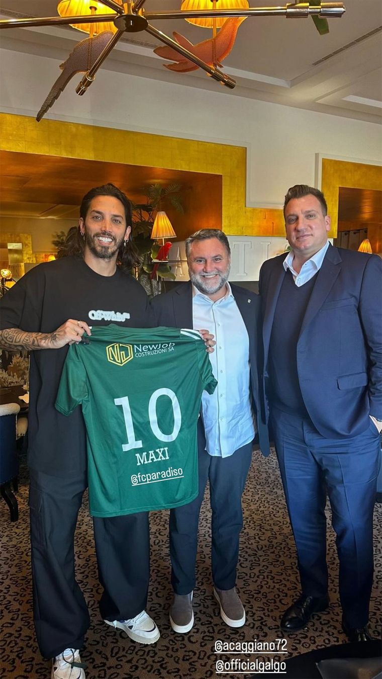 Maxi López es propietario de un club equropeo. Foto: @officialmaxilopez