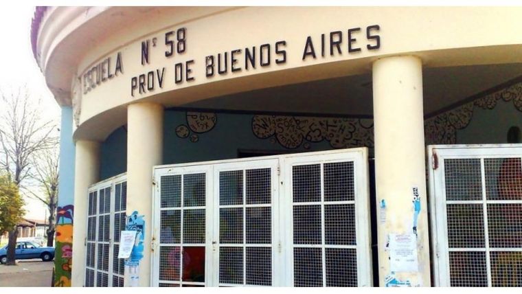 La escuela 58 de La Plata, donde se produjo el supuesto caso de grooming Foto: Noticias Argentinas