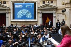 Con 25 firmas a favor, el Frente de Todos obtuvo dictamen de mayoría y Juntos por el Cambio firmó su propio dictamen de rechazo. Foto: NA
