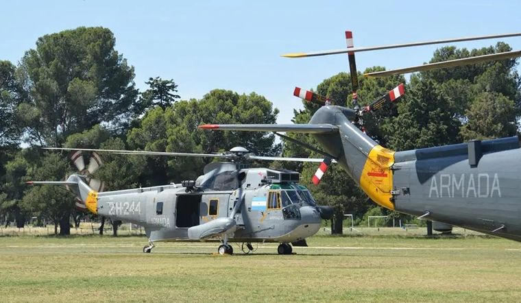 Los helicópteros Sea King Foto: Zona Militar