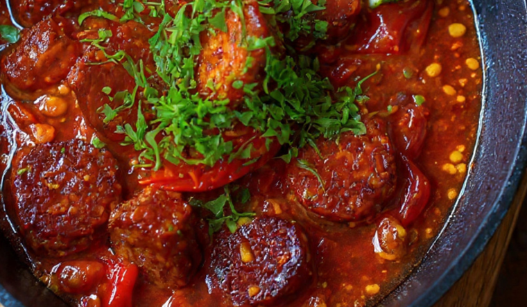 Receta argentina de chorizo con pomarola Receta argentina de chorizo con pomarola