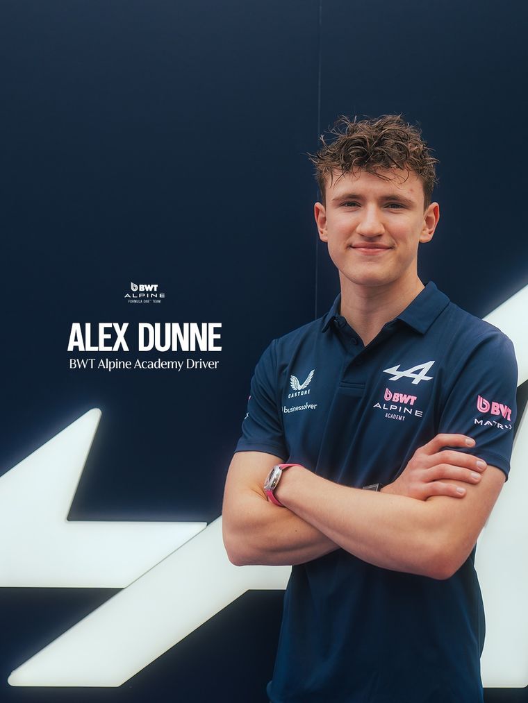 Alex Dunne se incorpora a la academia de Alpine. Alex Dunne se incorpora a la academia de Alpine.