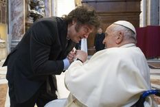 Javier Milei visitó este año a Francisco. Foto: EFE