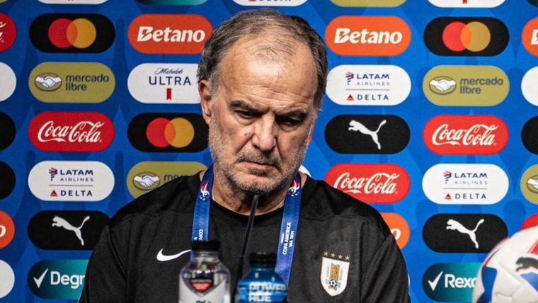 La Conmebol tomó una determinación tras las críticas de Bielsa durante la Copa América. Foto: @Uruguay