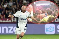 Mancuello se refirió a los incidentes entre Independiente y Lanús en el post partido. Foto: Fotobaires y captura ESPN