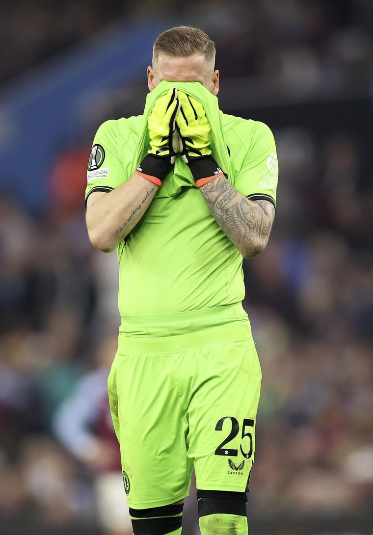 Robin Olsen, el arquero que reemplazó a Dibu en el partido de ayer. Foto: EFE