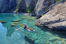 La playa es una de las más llamativas de la Patagonia Foto: IG @trafuldeaventuras