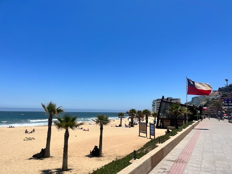 Las playas chilenas son las elegidas para el fin de semana largo Foto: Foto: Andrea Ginestar/MDZ