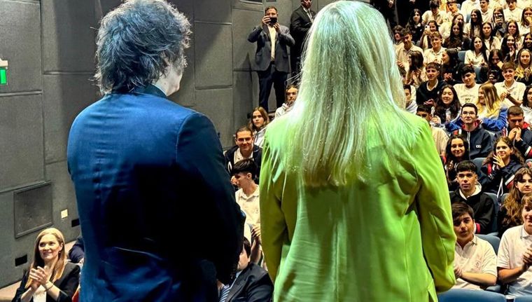 Javier Milei y Karina. El poder se restringe a ellos dos. Foto: Presidencia