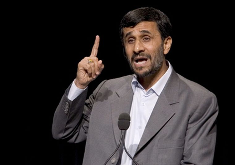 Mahmoud Ahmadinejad en la conferencia ofrecida en Nueva York. Foto: EFE