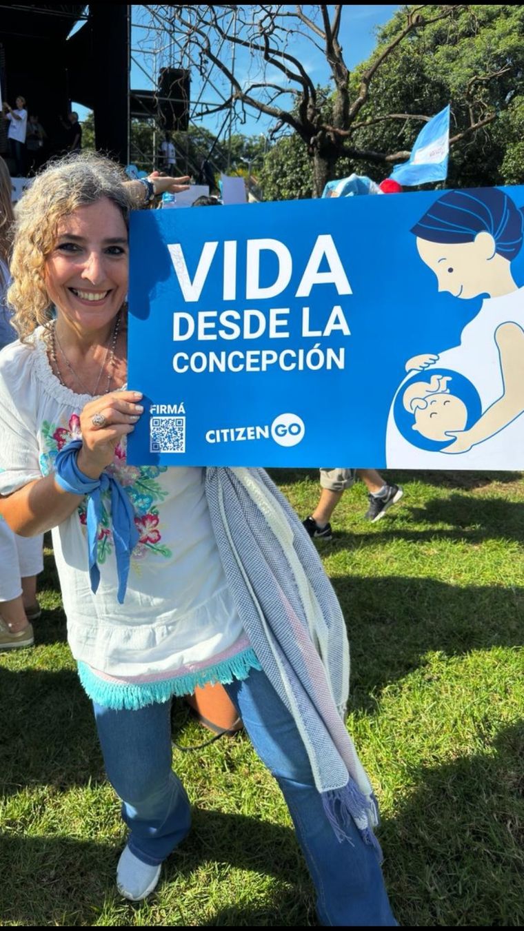 Este sábado 23 de marzo se realizó la novena Marcha por la Vida Foto: Gentileza