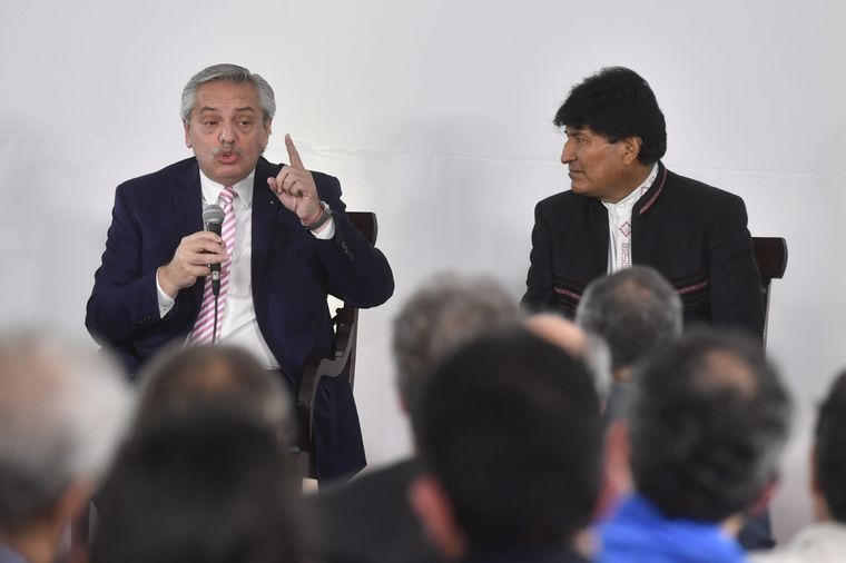 Alberto Fernández se reunión con Evo Morales.