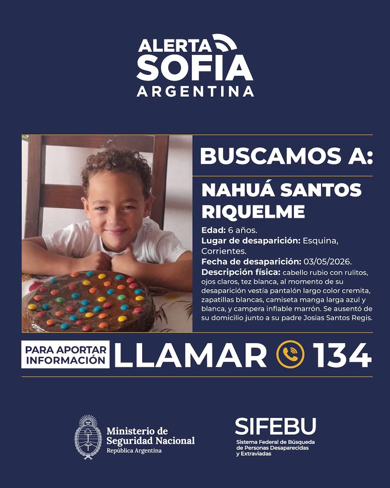 La activación de la Alerta Sofía por Nahuá Santos Riquelme. La activación de la Alerta Sofía por Nahuá Santos Riquelme.