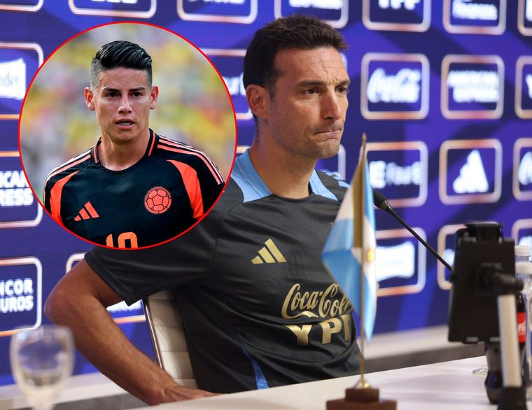 En la Scaloneta no gustó el comentario de James Rodríguez por la final de la Copa América. Foto: Archivo Mdz