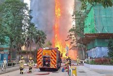 El incendio ocurrió en un edificio residencial de Hong Kong. El incendio ocurrió en un edificio residencial de Hong Kong.