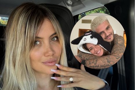 Wanda Nara fue letal a la hora de responder si dejaría que sus hijas asistan a la boda de Mauro Icardi y María Eugenia Suárez. Foto: Instagram @wanda_nara @sangrejaponesa.