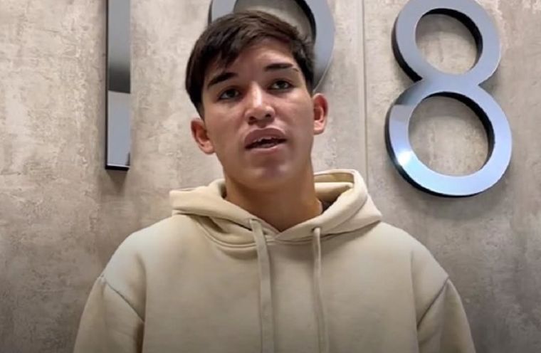 Julio Coria, defensor de la Selección argentina Sub 17.