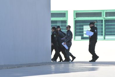 MDZol | Así llegaba Sandra Astudillo al Polo Judicial Foto: ALF PONCE MERCADO / MDZ