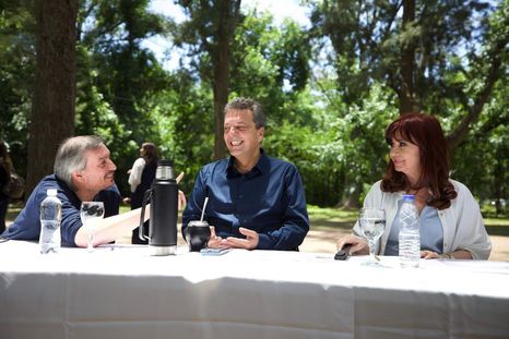 Máximo, Massa y Cristina. Foto: Noticias Argentinas Máximo, Massa y Cristina. Foto: Noticias Argentinas