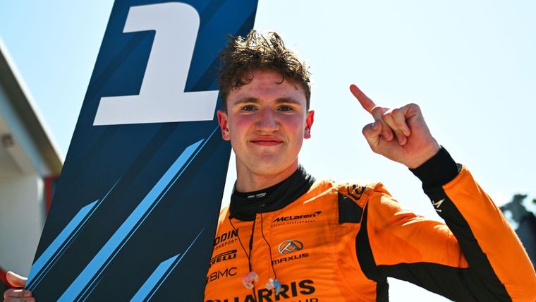 La historia de Alex Dunne, el piloto reserva de McLaren que terminó P4 en la FP1 del GP de Austria. Foto: F2
