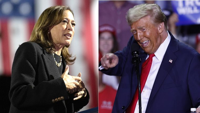 Kamala Harris esperará el resultado en la universidad en la que se recibió y Donald Trump utilizará de bunker, su mansión en Palm Beach, Florida. Foto: EFE