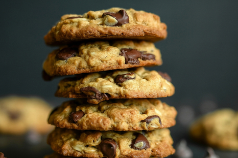 Receta de cookies de avena con chips Receta de cookies de avena con chips