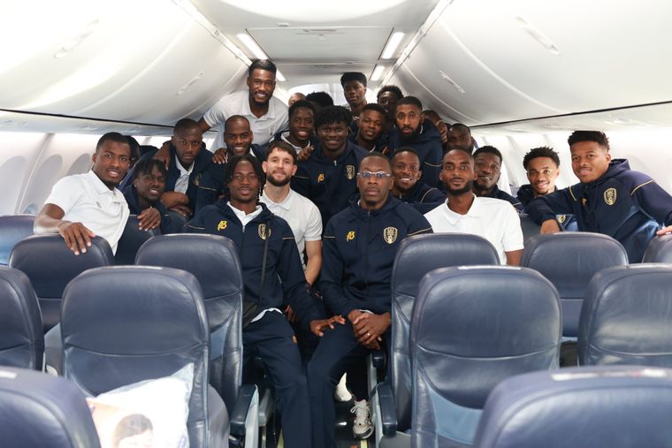 Los jugadores de Mauritania no podían creer que iban a jugar contra Argentina.