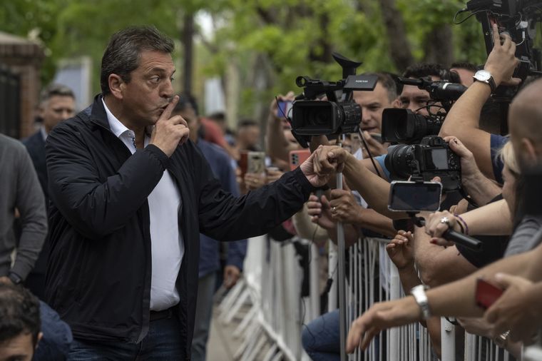 Sergio Massa se estaría transformando en el candidato más votado. Foto: Télam