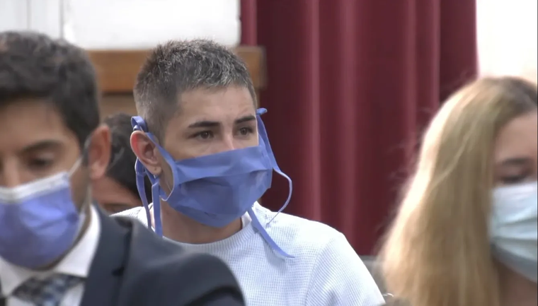 Kevin Guerrero en el juicio en su contra por el crimen de Norma Carleti. Kevin Guerrero en el juicio en su contra por el crimen de Norma Carleti.