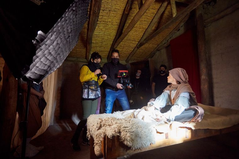 María Vilchez, la actriz que personifica a Pascuala en el audiovisual Homenaje. Foto: Municipalidad de Las Heras